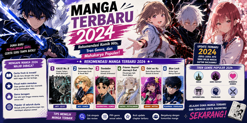 Manga Terbaru 2024 Rekomendasi Komik Hits, Tren Genre dan Mahakarya Populer