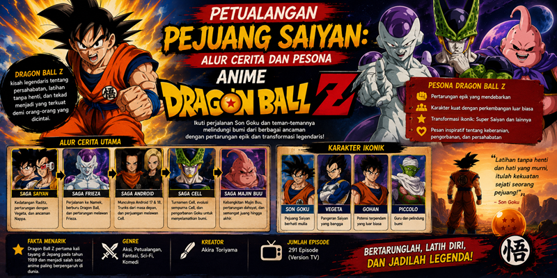Petualangan Pejuang Saiyan Alur Cerita dan Pesona Anime Dragon Ball Z