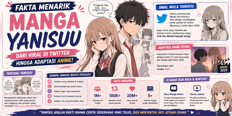 Fakta Menarik Manga Yanisuu Dari Viral di Twitter hingga Adaptasi Anime